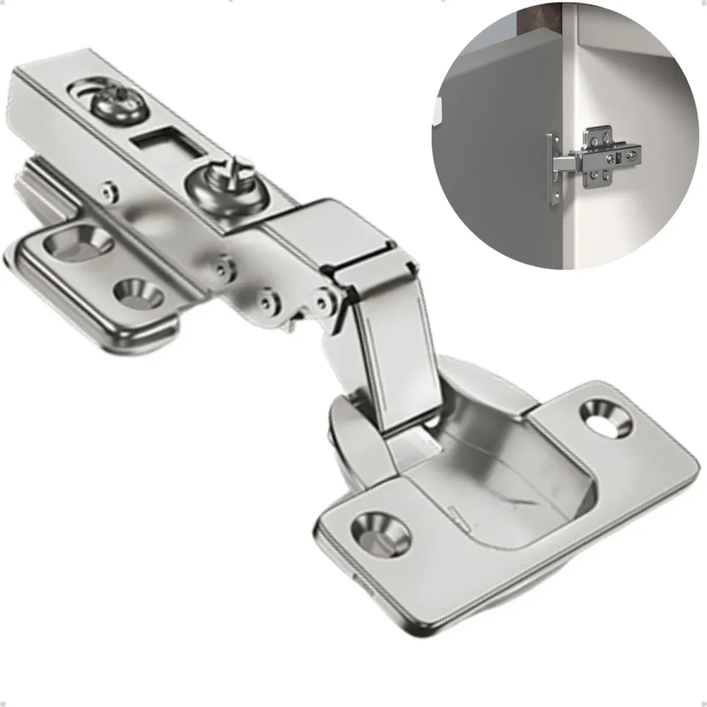 Dobradiça de caneco 35 mm com amortecedor para porta de armário